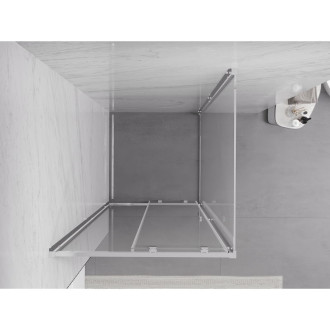 Posuvný sprchový kout Mexen Exo 95 x 95 cm, průhledný, chrom - 8151-095-095-01-00