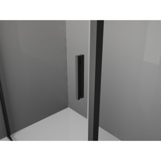 Posuvný sprchový kout Mexen Exo 95 x 75 cm, průhledný, černý - 8151-095-075-70-00