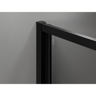 Skládací sprchový kout Mexen Exo 100 x 80 cm, průhledný, černý - 816-100-080-70-00