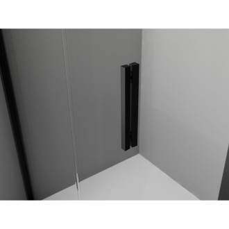 Skládací sprchový kout Mexen Exo 85 x 85 cm, průhledný, černý - 816-085-085-70-00