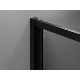 Skládací sprchový kout Mexen Exo 75 x 90 cm, průhledný, černý - 816-075-090-70-00