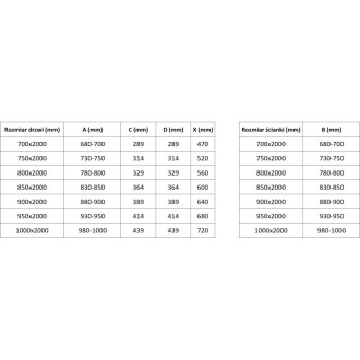 Skládací sprchový kout Mexen Exo 75 x 90 cm, průhledný, černý - 816-075-090-70-00