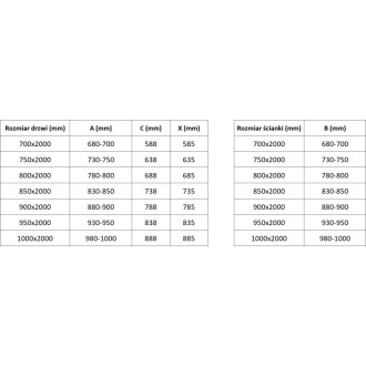 Sprchový kout Mexen Exo s výklopným mechanismem 100 x 80 cm, průhledný, chrom - 817-100-080-01-00