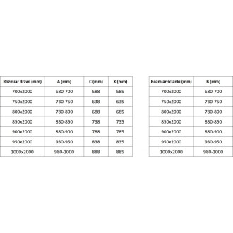 Sprchový kout Mexen Exo s výklopným mechanismem 75 x 90 cm, průhledný, chrom - 817-075-090-01-00