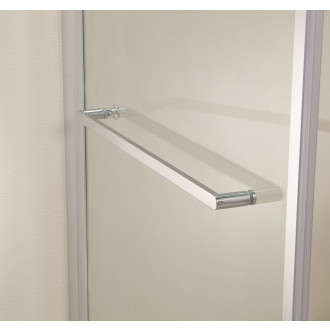 CERANO - Sprchový kout Versaro L/P - 6 mm - chrom, transparentní sklo - 140x80 cm - křídlový