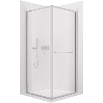 CERANO - Sprchový kout Versaro L/P - 6 mm - chrom, transparentní sklo - 80x100 cm - křídlový