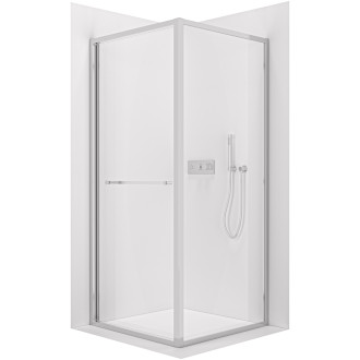 CERANO - Sprchový kout Versaro L/P - 6 mm - chrom, transparentní sklo - 90x90 cm - křídlový