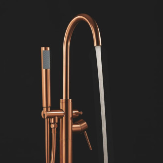 REA Volně stojící baterie Lungo brush copper REA-B7495