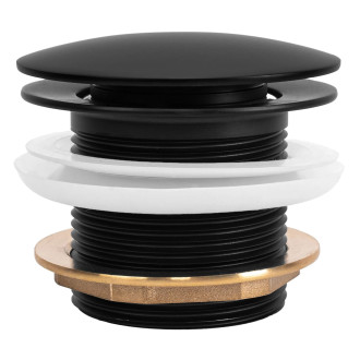 REA Univerzální vanová výpusť Click-clack - Black REA-W2014