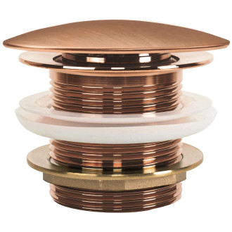 REA Univerzální vanová výpusť Click-clack - Brush Copper REA-W2016