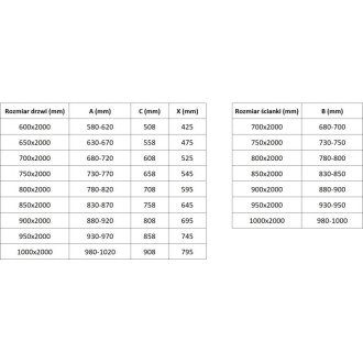 Sprchový kout Mexen Exo s výklopným mechanismem 80 x 90 cm, průhledný, chrom - 8181-080-090-01-00