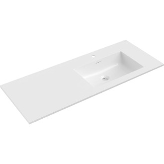 Mexen Otis zapuštěné umyvadlo pravé 121 x 46,5 cm, lesklá bílá - 25181200P