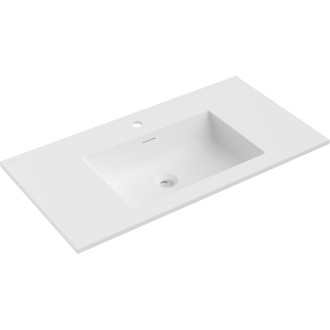 Zapuštěné umyvadlo Mexen Otis 91 x 46,5 cm, matná bílá - 25189001
