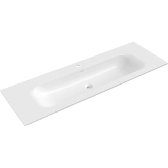 Zapuštěné umyvadlo Mexen Vela 141 x 46,5 cm, lesklá bílá - 25231400