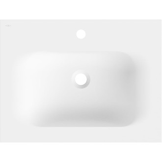 Zapuštěné umyvadlo Mexen Vela 61 x 46,5 cm, matná bílá - 25236001