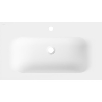 Zapuštěné umyvadlo Mexen Vela 81 x 46,5 cm, matná bílá - 25238001