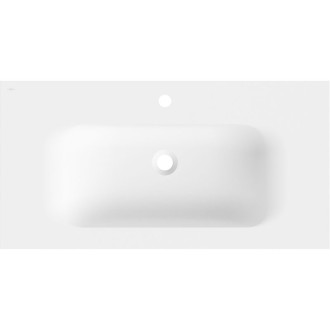 Umyvadlo Mexen Vela na desku 91 x 46,5 cm, matná bílá - 25239001