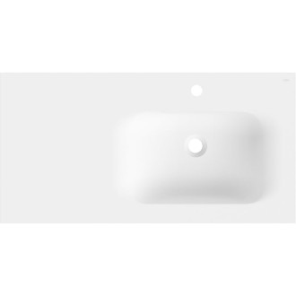 Vestavné umyvadlo Mexen Vela pravé 91 x 46,5 cm, matná bílá - 25239001P