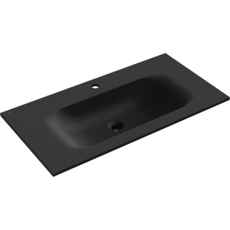 Zapuštěné umyvadlo Mexen Vela 91 x 46,5 cm, matná černá - 25239071