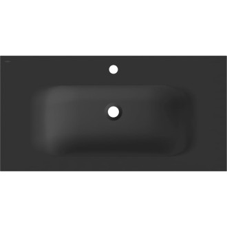 Zapuštěné umyvadlo Mexen Vela 91 x 46,5 cm, matná černá - 25239071