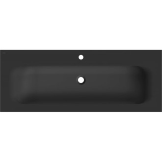 Zapuštěné umyvadlo Mexen Vela 121 x 46,5 cm, matná černá - 25231271