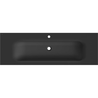Zapuštěné umyvadlo Mexen Vela 141 x 46,5 cm, matná černá - 25231471