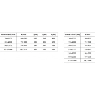 Sprchový kout Mexen Exo s výklopným mechanismem 90 x 90 cm, průhledný, černý - 8182-090-090-70-00