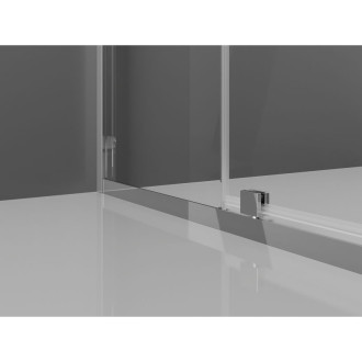 Sprchový kout Mexen Exo s výklopným mechanismem 90 x 95 cm, průhledný, chrom - 819-090-095-01-00