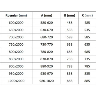 Sprchové dveře Mexen Exo s otočnými rameny 85 cm, průhledné, chrom - 817-085-000-01-00