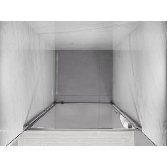 Sprchové dveře Mexen Exo s otočnými rameny 65 cm, průhledné, chrom - 8181-065-000-01-00