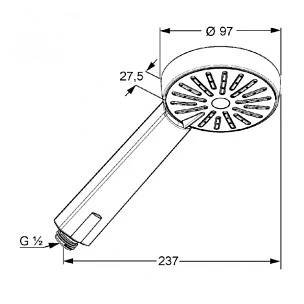 KLUDI A-QAb 6560005-00 1S ruční sprcha
