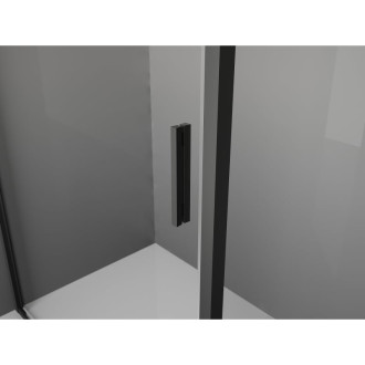 Sprchové dveře Mexen Exo s otočnými rameny 150 cm, průhledné, černé - 819-150-000-70-00