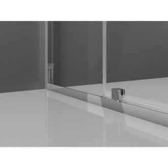 Sprchový kout Mexen Exo čtvercový, výklopný 70 x 70 cm, průhledný, chrom - 8110-070-070-01-00