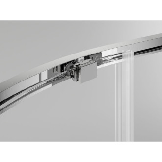 Mexen Exo půlkruhový posuvný sprchový kout 100 x 100 cm, průhledný, chrom - 8131-100-100-01-00