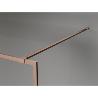 Mexen Kioto-F Sprchová zástěna s rámem 105 x 202 cm, 8 mm průhledná, kartáčovaná měď - 800-105-104-65-00