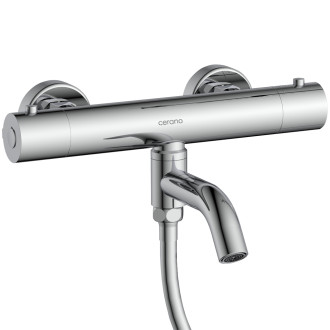 CERANO - Termostatická vanová baterie Selma - chrom