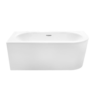 Volně stojící vana AVITA A-LINE bílá, sifon se štěrbinovým přepadem