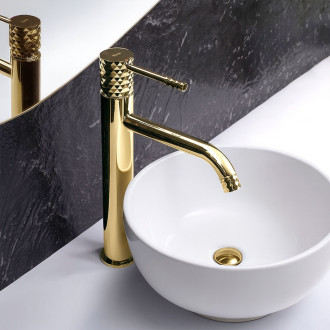 Rea Lungo Diamond Umyvadlová baterie vysoká - zlatá REA-B8995