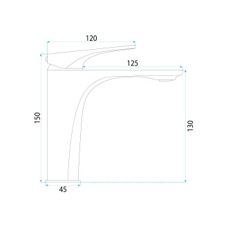 REA Joe Brush Gold low Umyvadlová baterie nízká, kartáčovaná zlatá REA-B8990
