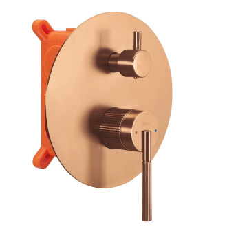 REA Podomítková sprchová sada Argon Brush Copper + BOX REA-P4330