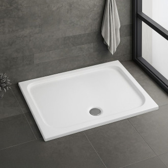 REA Sprchová akrylová vanička Belmond White 80x100 REA-K4372