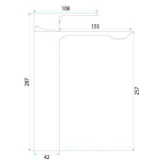 Rea Umyvadlová baterie REA Drop Brush Copper High REA-B8972