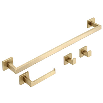 Rea Sada koupelnových doplňků Rio Brush Gold 4 díly REA-05013