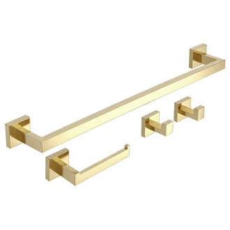 Rea Sada koupelnových doplňků Rio Gold 4 díly REA-05014