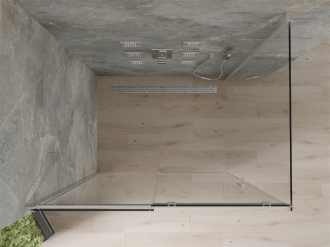 Mexen Omega výsuvná sprchová kabina 100 x 70 cm, transparentní, chrom - 825-100-070-01-00