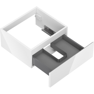 Mexen Orio koupelnová skříňka pod umyvadlo 50 cm, 1 zásuvka, lesklá bílá - 91A10-05023-1-BF00