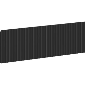 Drážkovaná přední strana Mexen Rivel pro korpus koupelnové skříňky 50 x 20 cm, matná černá - 91A20-0500-235-1-71