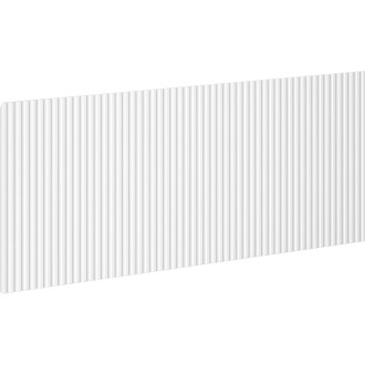 Drážkovaná přední strana Mexen Rivel pro korpus koupelnové skříňky 100 x 43,5 cm, matná bílá - 91A20-1000-470-1-01
