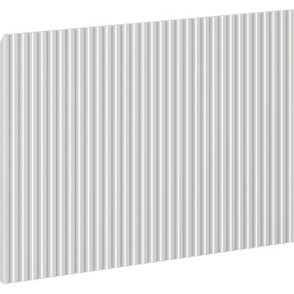 Drážkovaná přední strana Mexen Rivel pro korpus koupelnové skříňky 70 x 43,5 cm, matně šedá - 91A20-0700-470-1-62