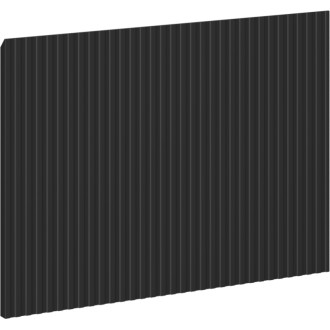 Drážkovaná přední strana Mexen Rivel pro korpus koupelnové skříňky 70 x 43,5 cm, matná černá - 91A20-0700-470-1-71